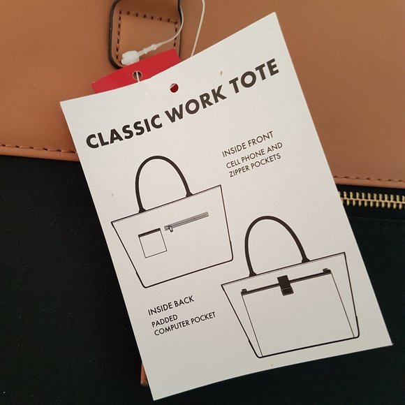 Rosetti Women Classic Work Black/Brown Tote  - NWT - Picture 4 of 8